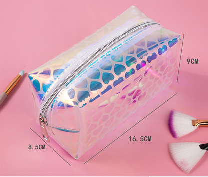 Holographic iridescent Makeup Bag