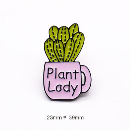 Plant Lady Cactus Brooch