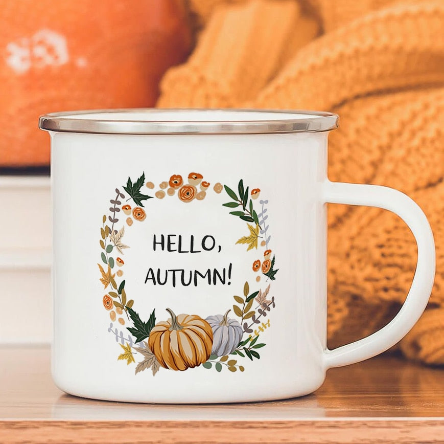 Hello Autumn Thanksgiving Mugs
