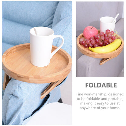 Tray Table Sofa Wooden Foldable
