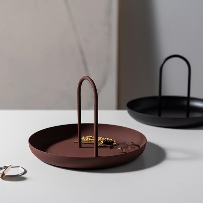 Plastic Nordic Round Jewelry Tray