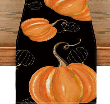 Fall Thanksgiving Table Runner Pumpkin